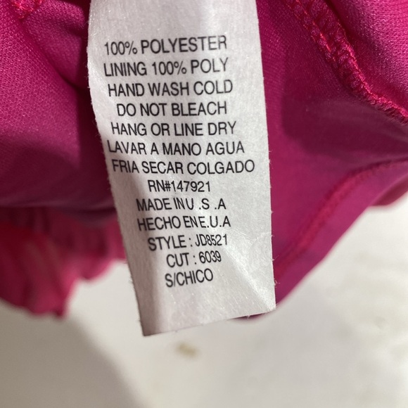 Just Me pink layered dress - Picture 4 of 4